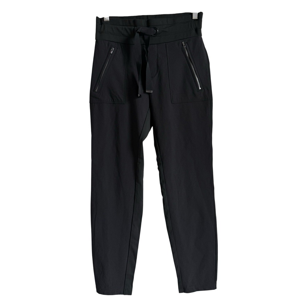 Athleta Pants Womens Size 2P Headlands Hybrid Pant Black Drawstring Waist Hiking